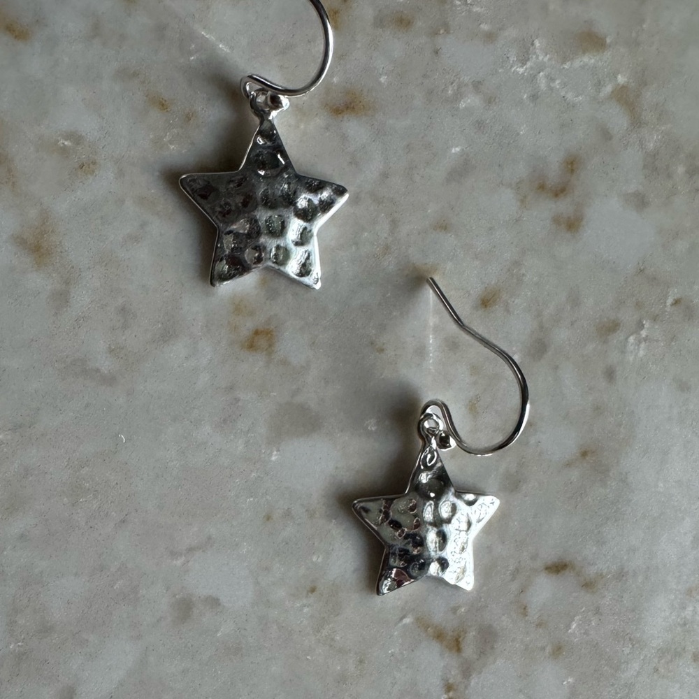 NWOT Sundance Glimmering Stars Earrings, Sterling Silver - Picture 2 of 7